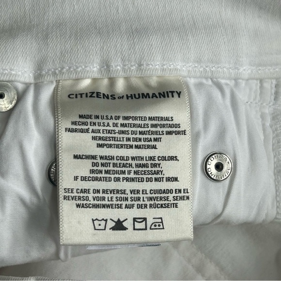 Citizens of Humanity Cara High Rise Cigarette Ankle Jeans White Women’s Size 27 - Picture 9 of 10